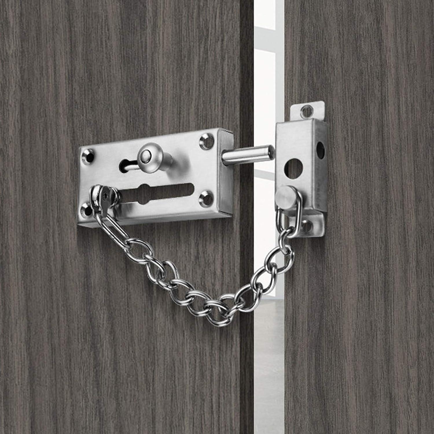 Xích cửa nội thất xích an ninh cửa inox xích cửa vặn vít khóa cửa xích bảo vệ an toàn cho cửa trước cửa sổ gia đình khách sạn