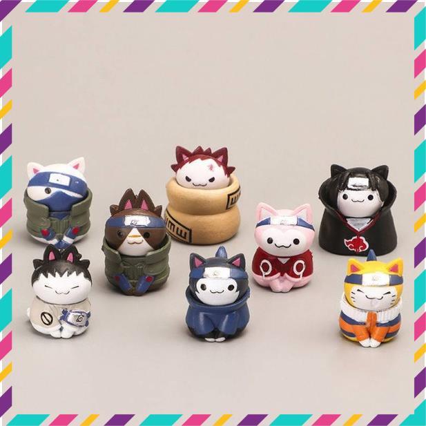 Mô Hình Mèo Cosplay Nhân Vật Anime Naruto Dễ Thương, Cute, Thích Hợp Trang Trí Decor, Làm Bộ Sưu Tập Riêng