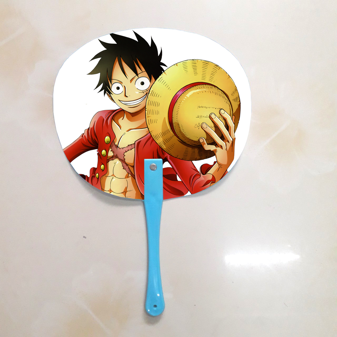 Qụat cầm tay in ảnh 2 mặt khác nhau One Piece