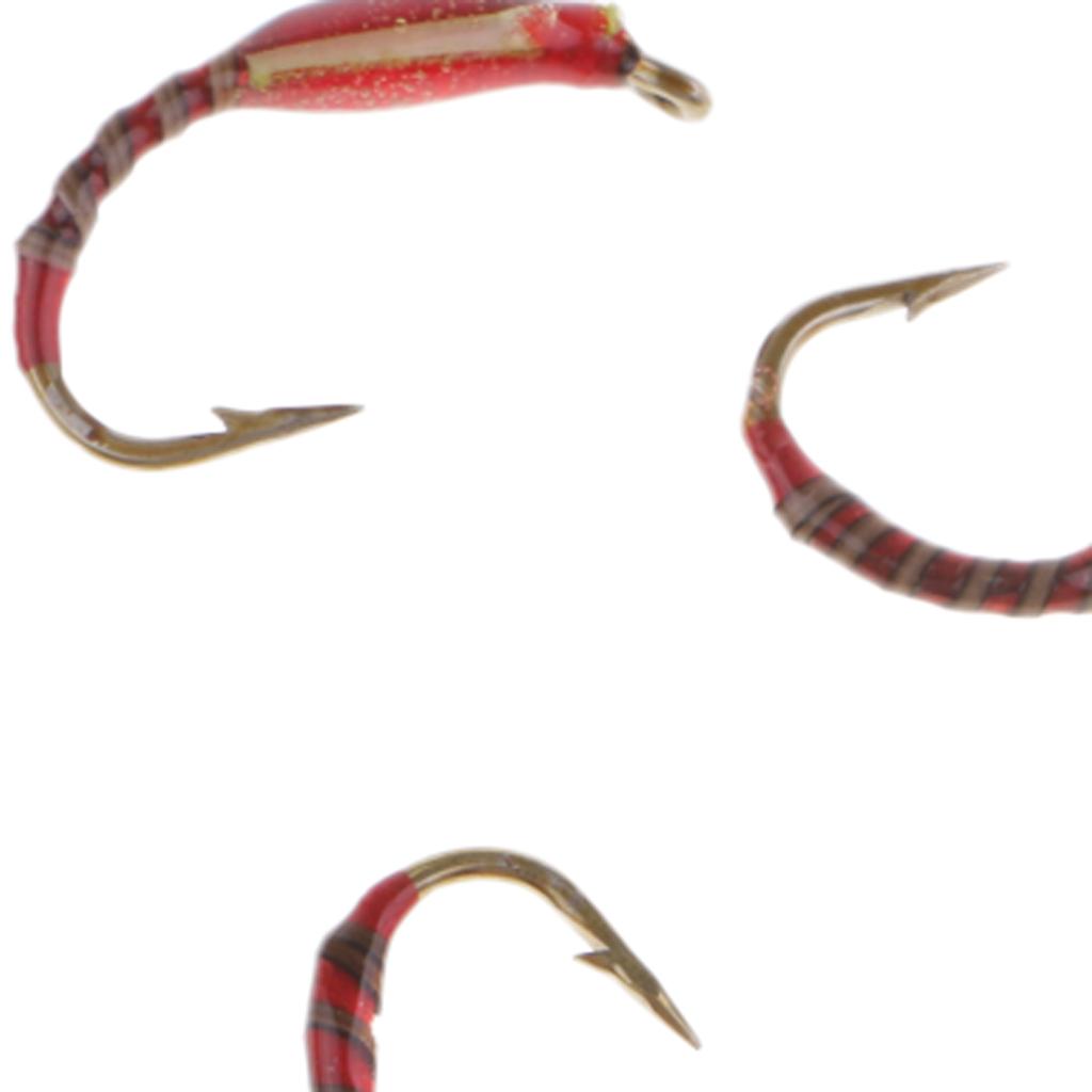 6pcs Nymphs Trout Fly Fishing Flies Dry Flies Fly Fishing Lures Baits