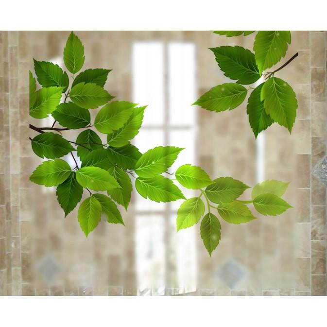 Decal dán kính capo cấp - Họa tiết Lá Cây 3D