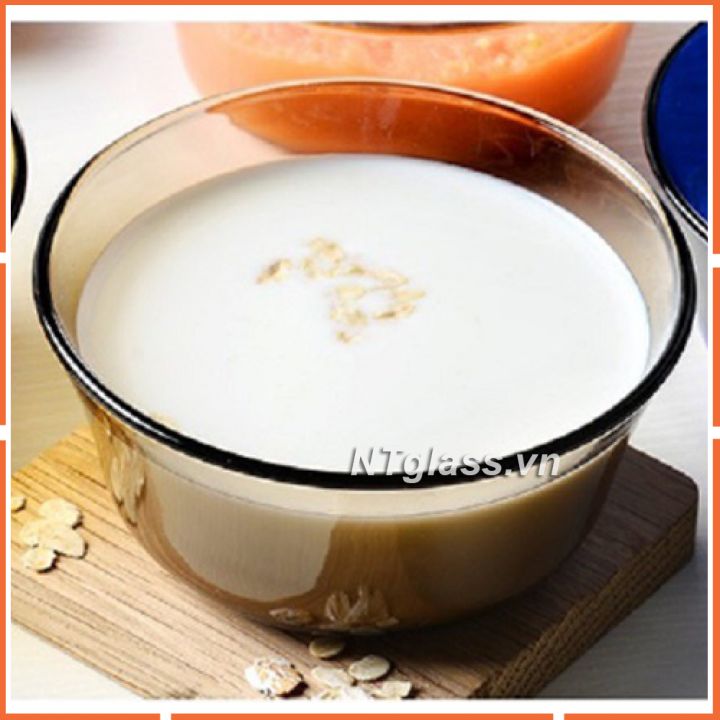 Chén Thủy tinh cường lực Nâu khói Creole 10,5 cm - D2006C