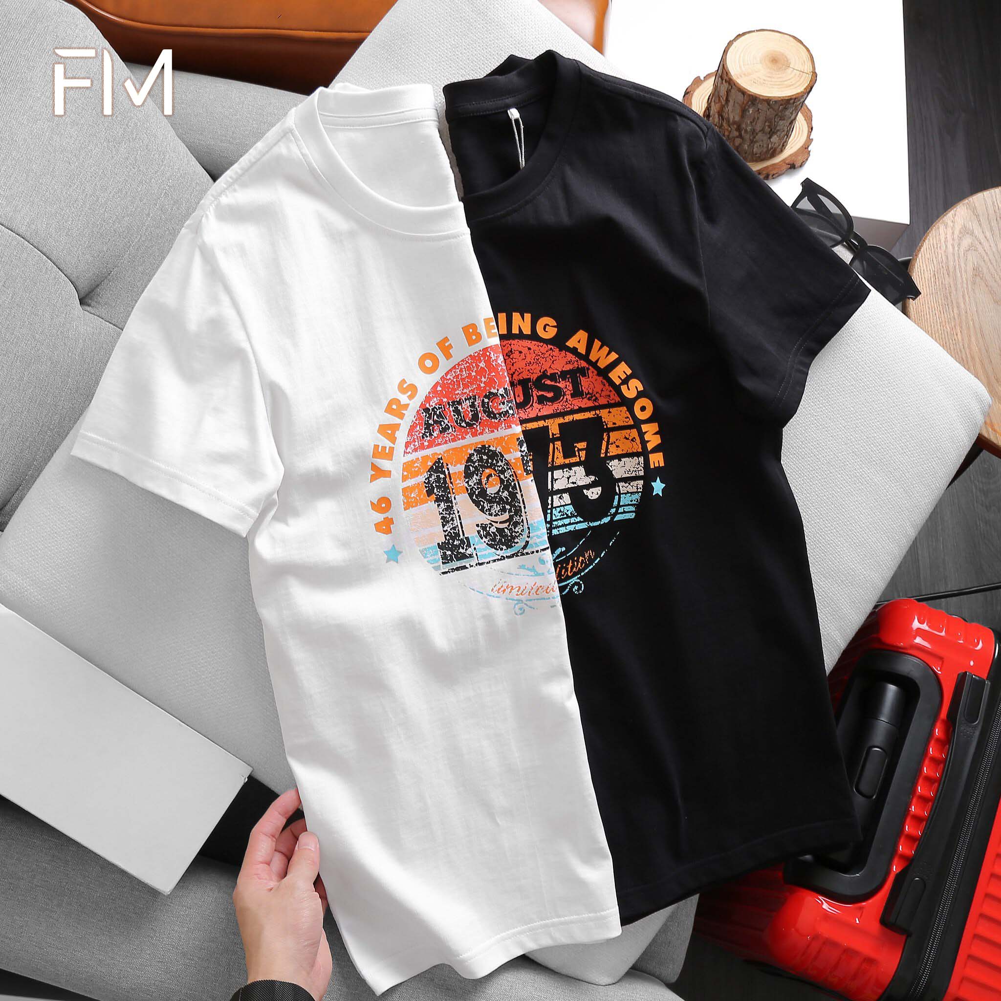 Áo Thun Cotton Nam Cổ Tròn Form Rộng In Hình Cá Tính, Trẻ Trung - FORMEN SHOP - FMPS168