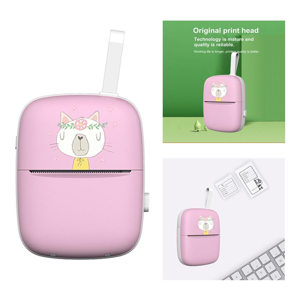 Portable Bluetooth Thermal Printer Phone Photo Label Sticker Printing Green