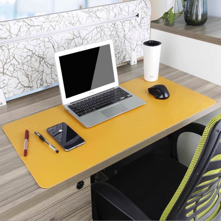 TẤM LÓT CHUỘT, MIẾNG DI CHUỘT 90 X45 CM KIÊM DESKPAD THẢM DA TRẢI BÀN LÀM VIỆC HAI MẶT
