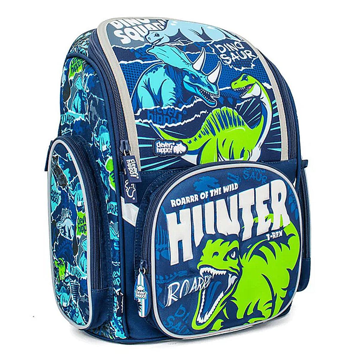 Ba Lô Fancy Chiến Binh Khủng Long - Clever Hippo BD1235/BLUE