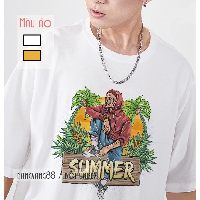 Áo Thun Nam Nữ Bone Man Summer Thiết Kế Siêu Đẹp