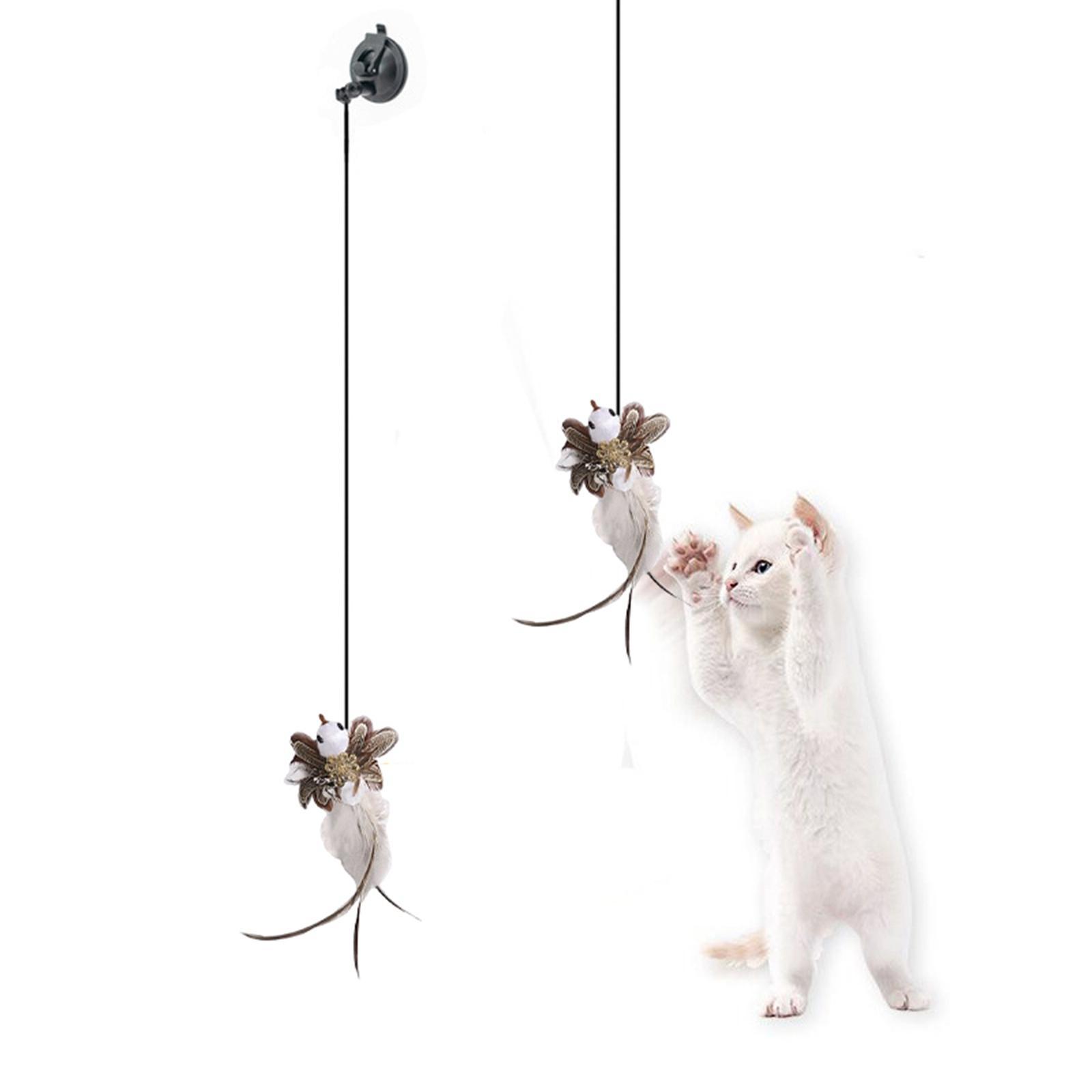 Cat Feather Toys Interactive Cat Toys Hanging for Indoor Cats Pet Supplies Style