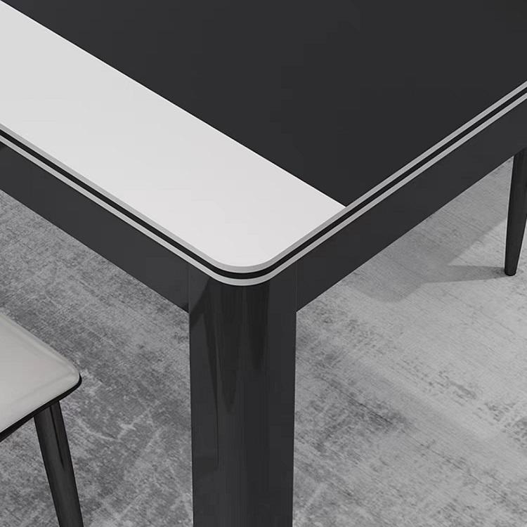 Bộ bàn ăn mặt kính cường lực vân đá cao cấp - Bộ bàn ăn 4 ghế da decor phòng ăn gia đình Có Ảnh Thật