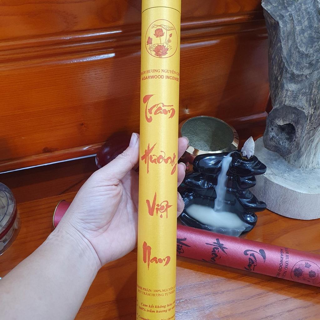 Nhang Trầm Hương Tự Nhiên BẢO NGỌC LINH TRẦM 30 CM và 40 CM - Hộp 500 gram