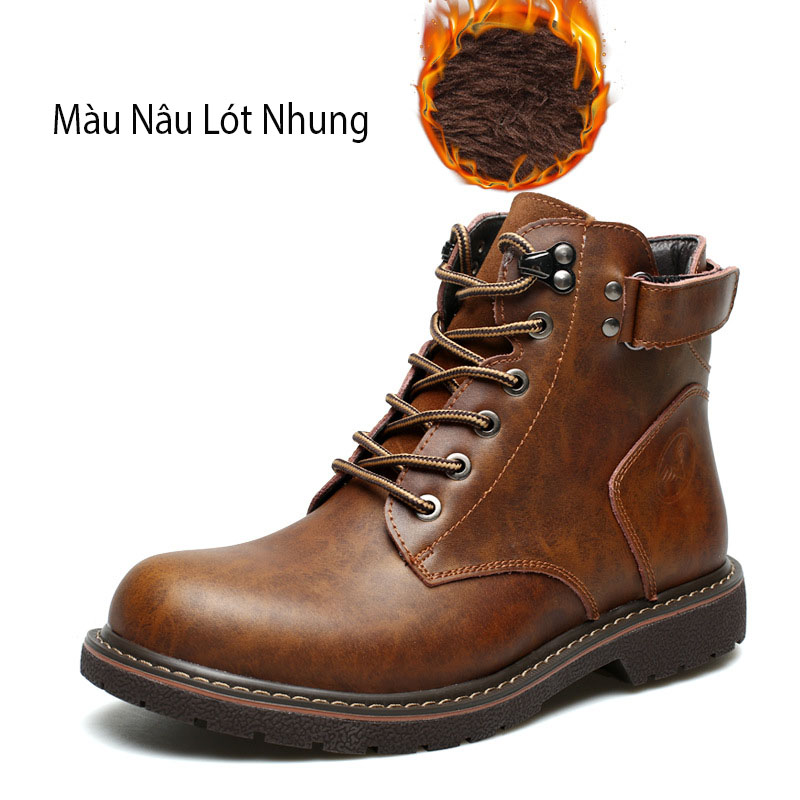 Giày  cao cổ da thật nam phong cách - Mã 12689