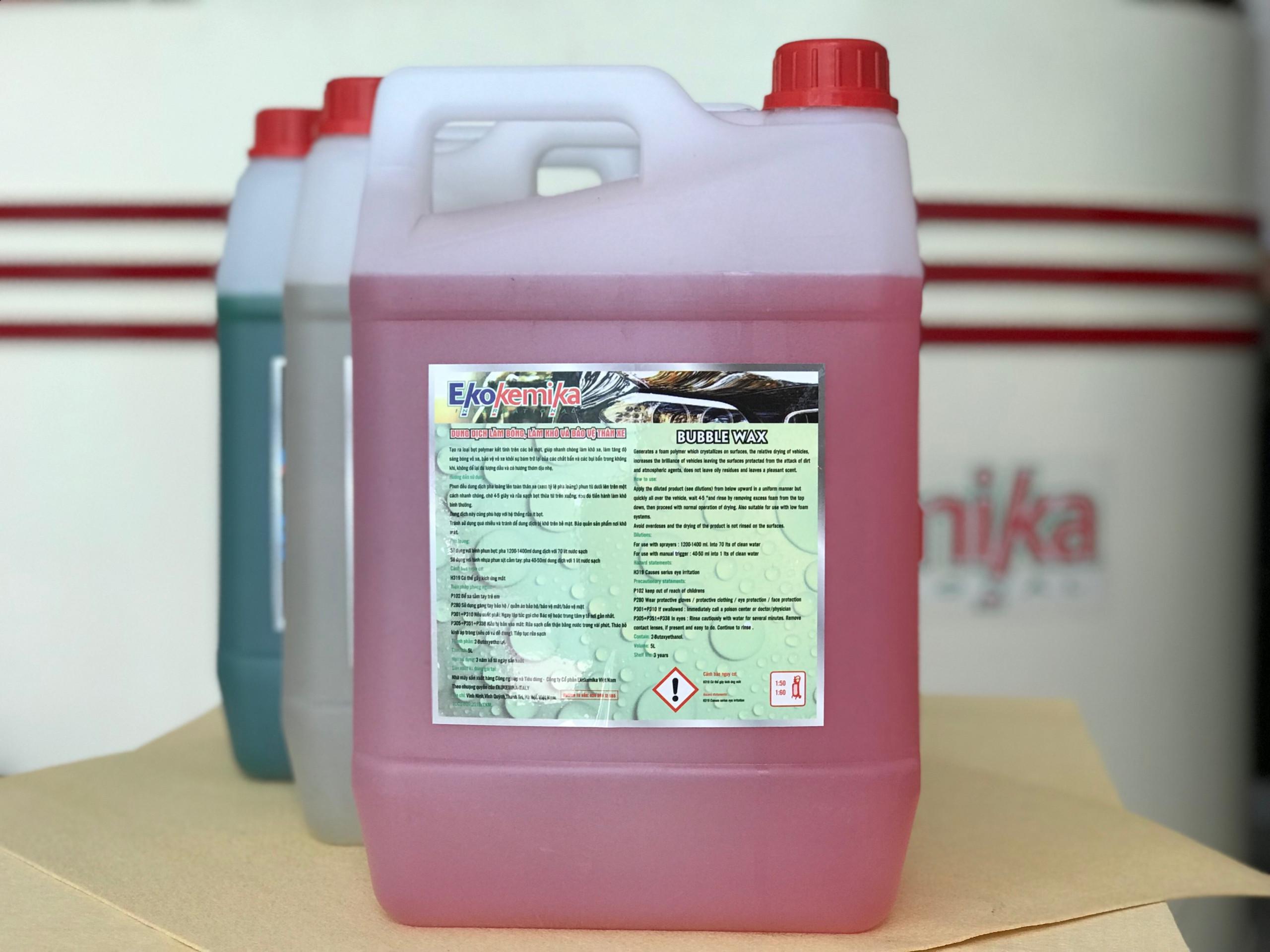 DUNG DỊCH LÀM BÓNG THÂN XE NHANH SIÊU ĐẬM ĐẶC BUBBLE WAX -5L