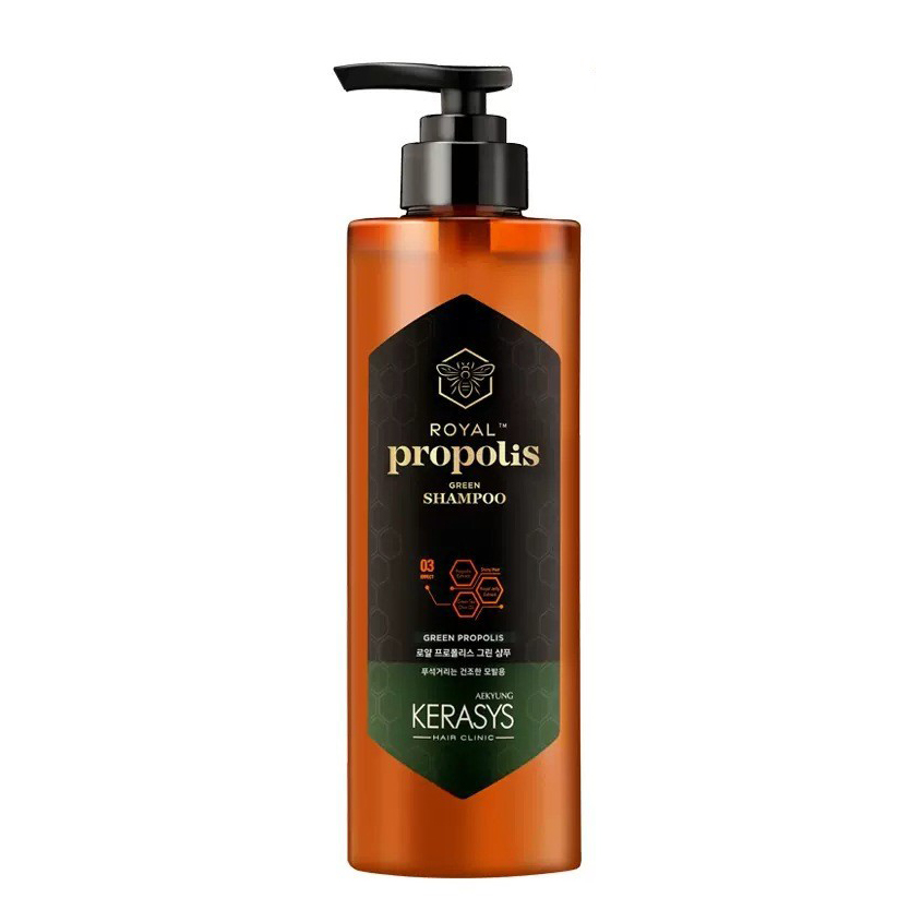 Dầu gội xả Kerasys Royal Propolis dành cho tóc mỏng yếu, tóc không vào nếp Hàn Quốc 500ml