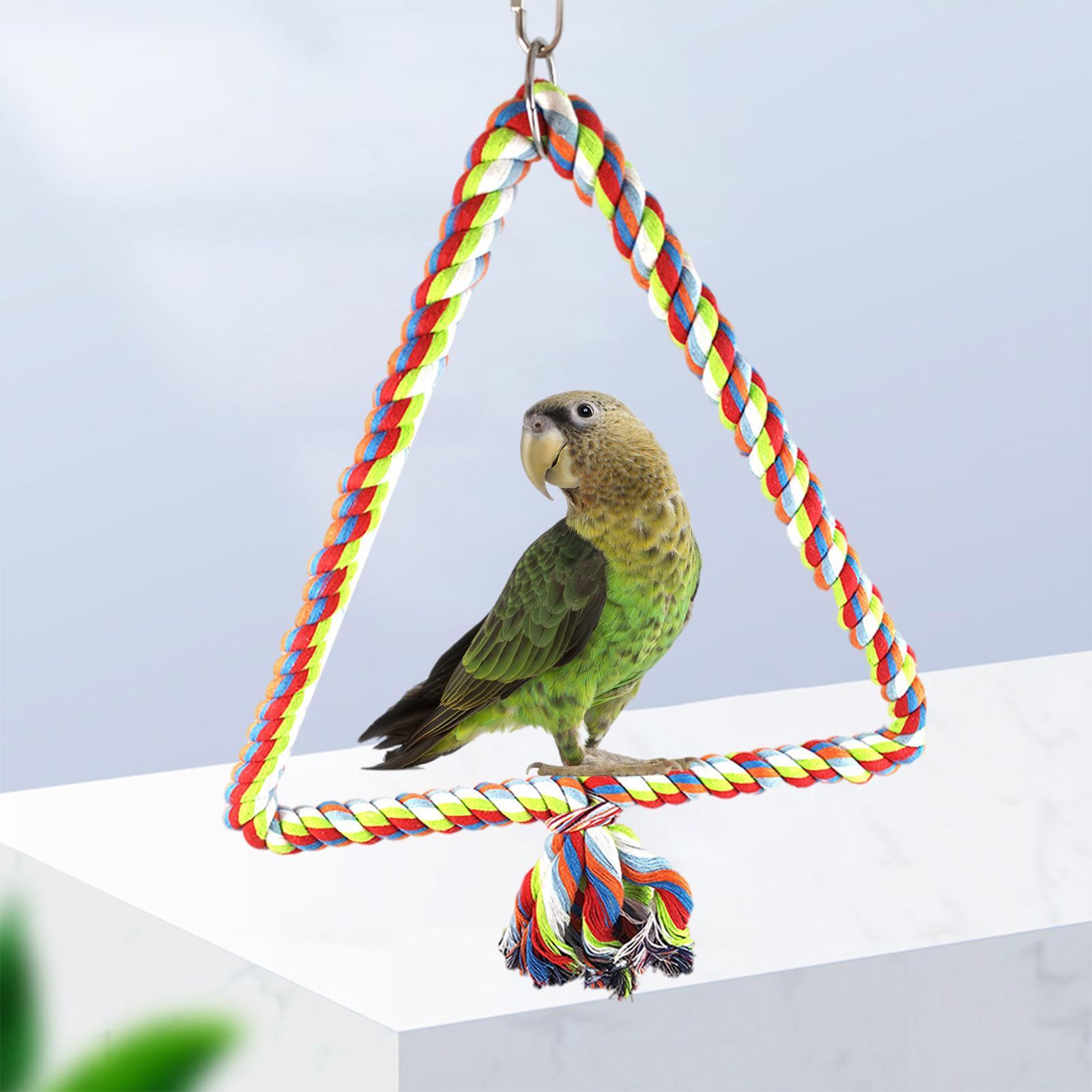 Parrot Rope Budgie  Bird Cage  Cockatiel Perch Chew