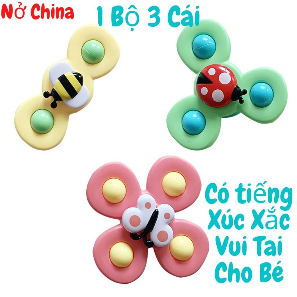 Con quay đồ chơi fidget spinner thiết kế hình động vật hoạt hình có giác hút đọc đáo dành cho các bé