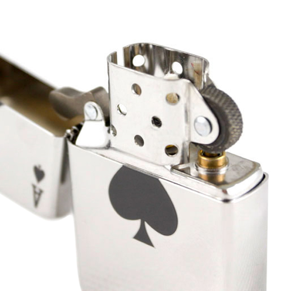 Bật Lửa Zippo 24011 Lucky Ace High Polish Chrome