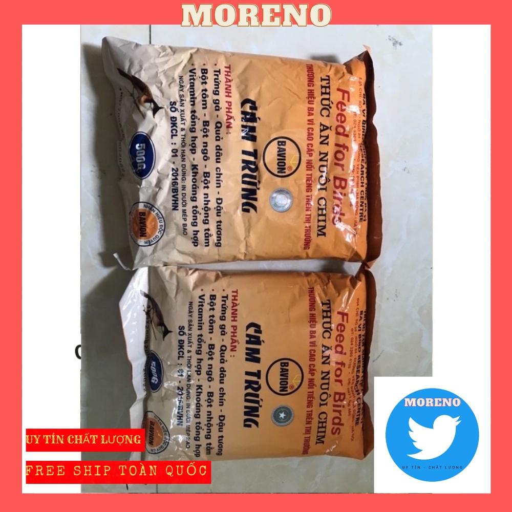 Cám trứng Ba Vì cao cấp giá rẻ 500g MORENO dùng chung cho các loại chim - Cám chim Ba Vì dinh dưỡng cho chim
