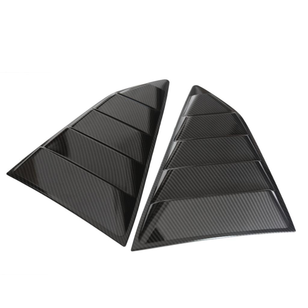 Black Side Window 1/4  Louver Cover For   16-18