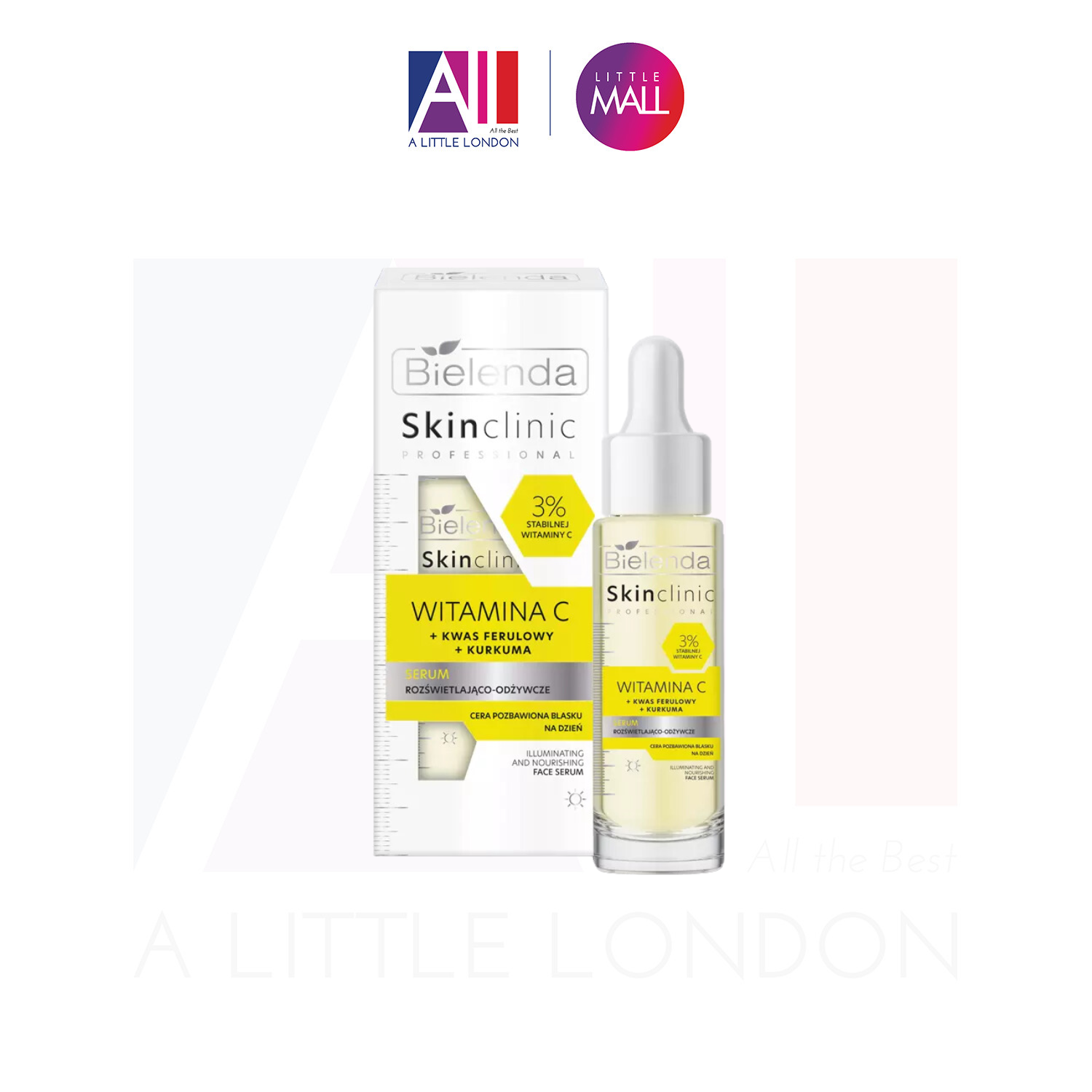 Tinh chất sáng da Bielenda Skinclinic 3% Vitamin C Illuminating And Nourishing Face Serum 30ml