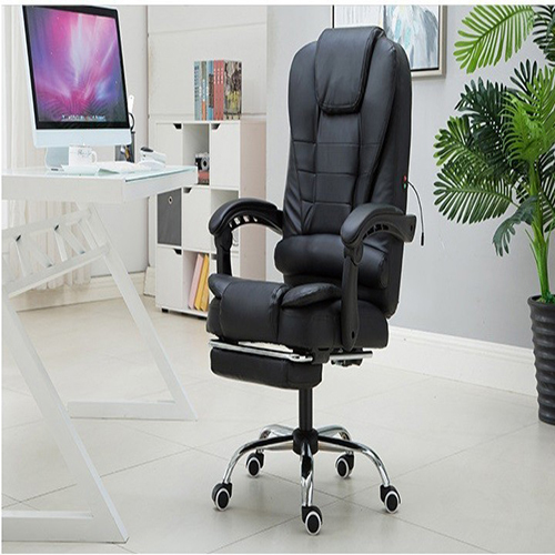 GHẾ DA VĂN PHÒNG CAO CẤP MASSAGE LƯNG 7 ĐIỂM BỌC DA PU CÓ GÁC CHÂN THƯ GIÃN
