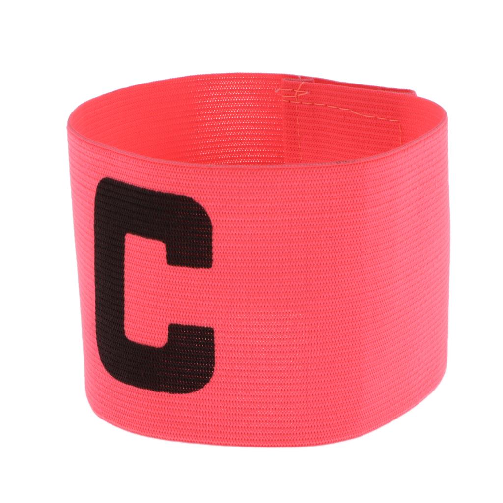 Captain Armband Football Soccer Sports Adjustable Arm Bands Fluorescent