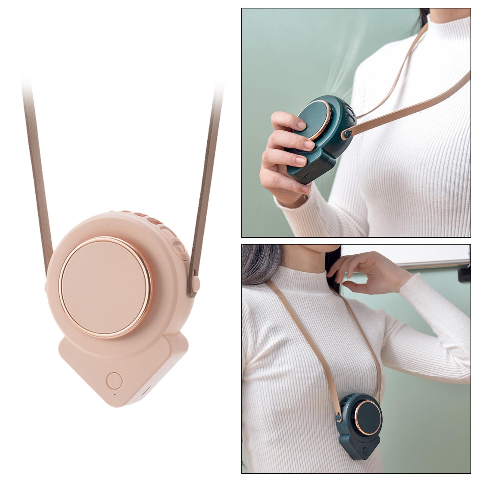 USB Rechargeable Neck Fan Portable Wearable Mini Personal Fan 5V 2.5W