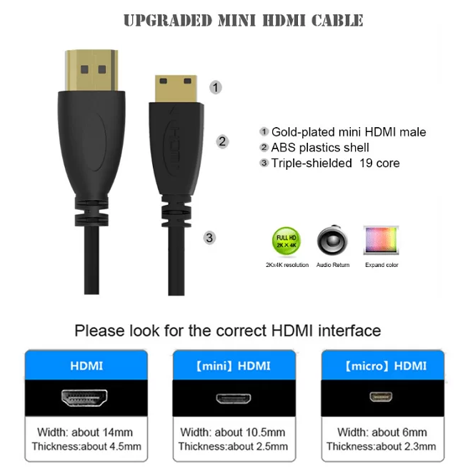 DÂY CÁP HDMI TO MINI HDMI 5M