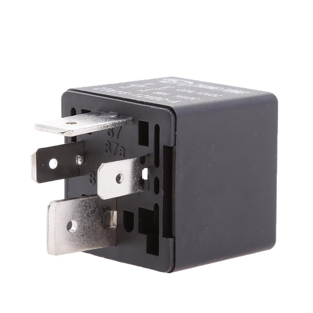 3-10pack 12V 80A 4 Pin Automotive Normally Open Contact Relay