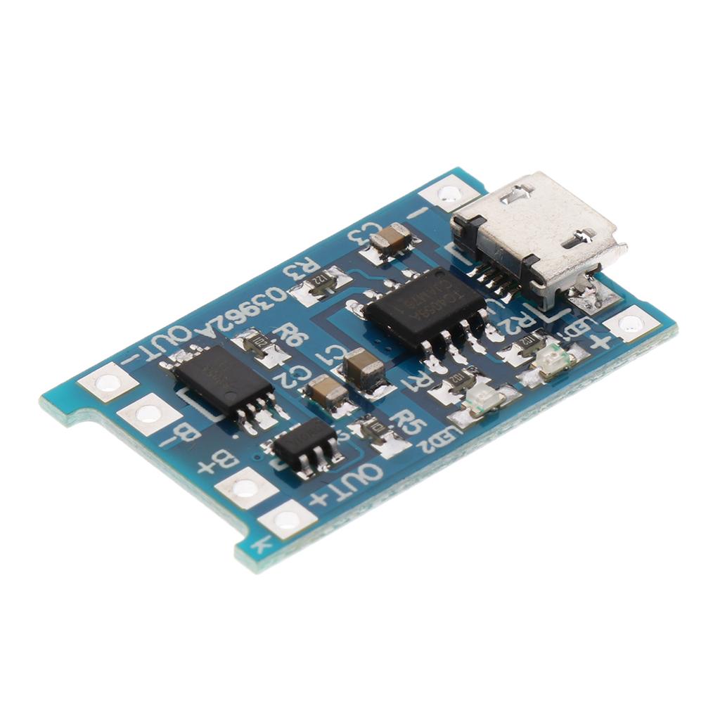 USB 1A Li-ion Lithium Battery Charger Protection Module Li-ion 18650 - Pack of 2