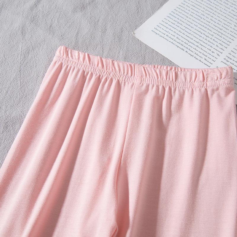 Quần legging lửng trơn màu cho bé gái, chất vải thun cotton mềm mịn, co giãn 4 chiều, size 1 - 6 tuổi