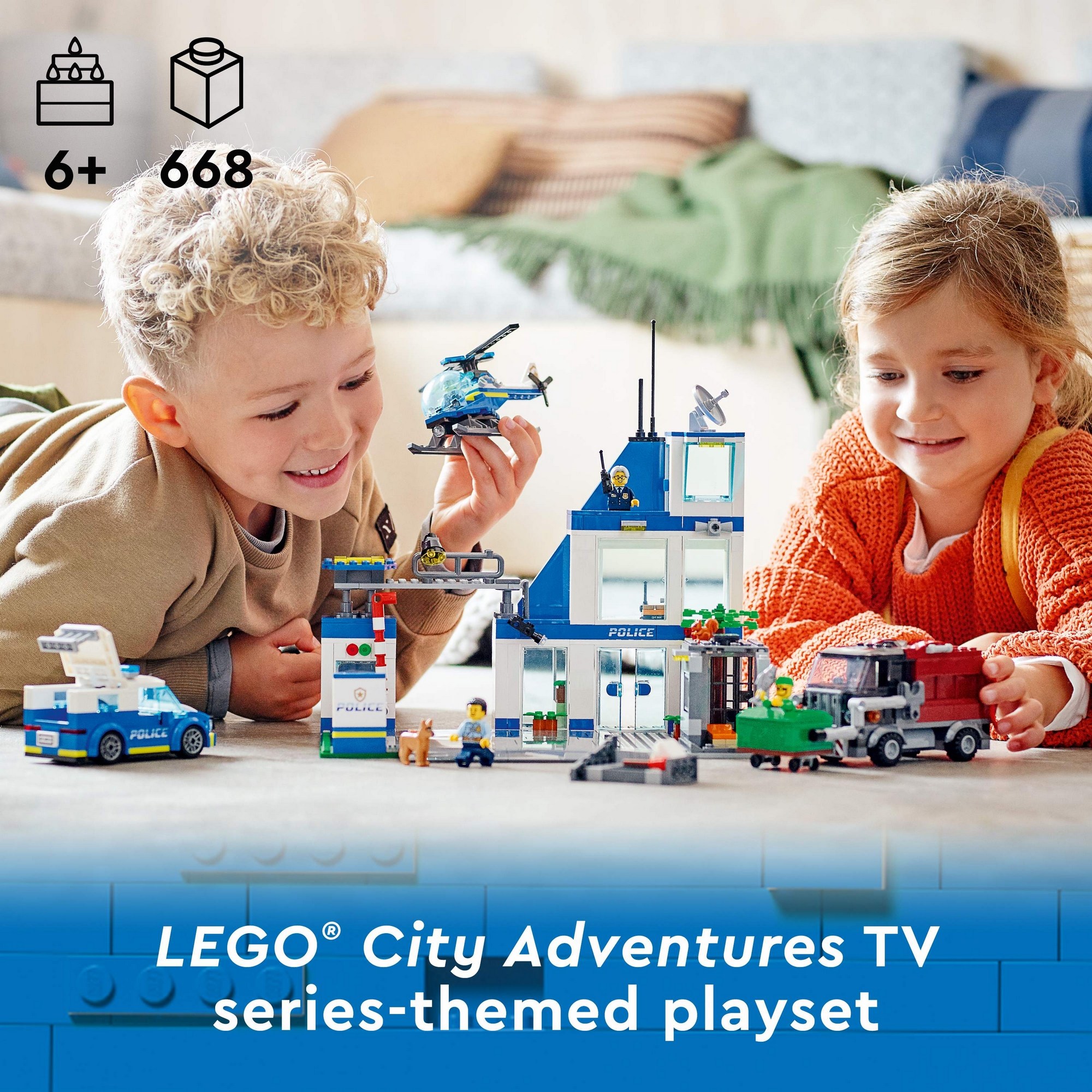 LEGO City 60316 Trạm cảnh sát thành phố Lego City (668 chi tiết)