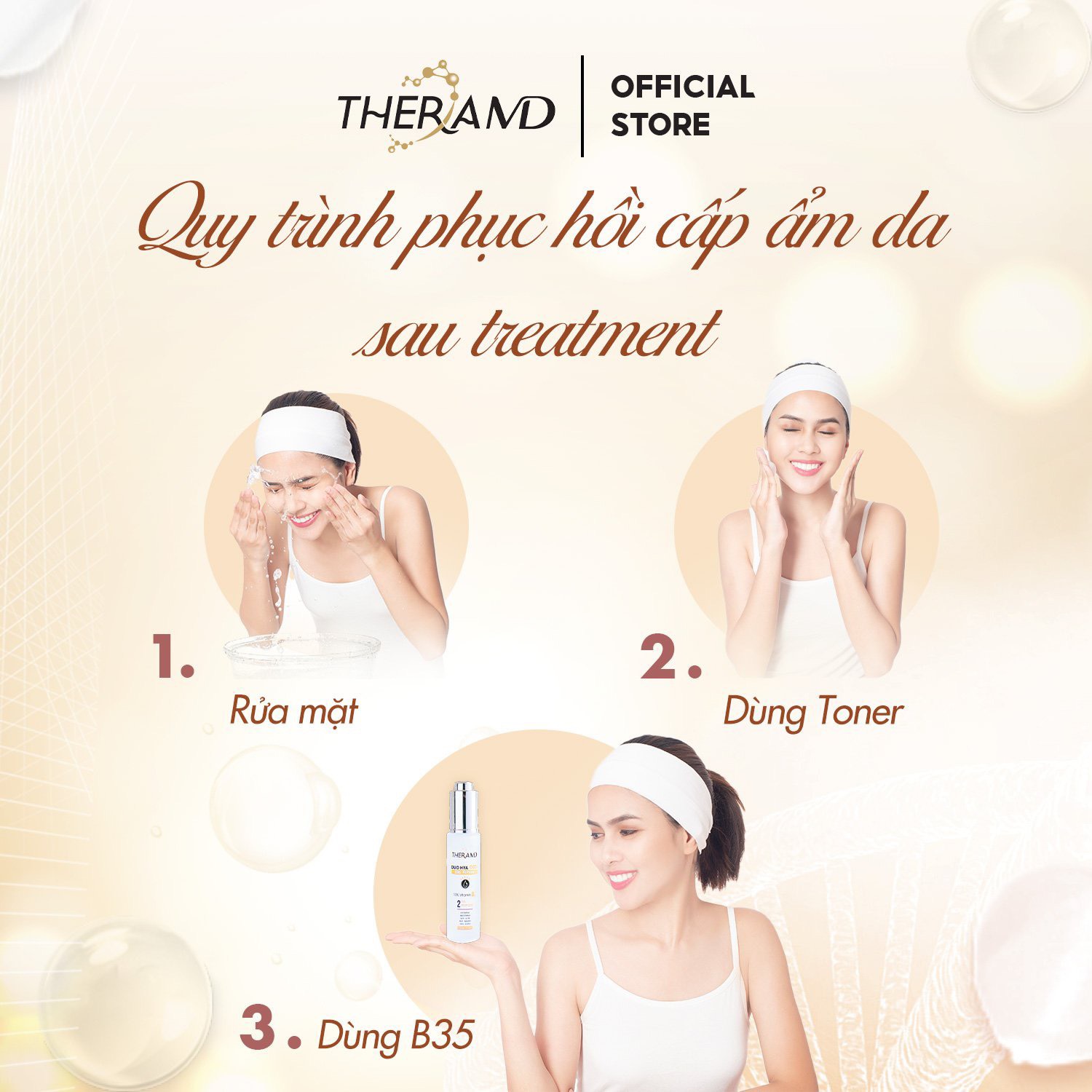 Tinh chất phục hồi chống lão hóa TheraMD Dou Hya Cool B35 Peptide Serum