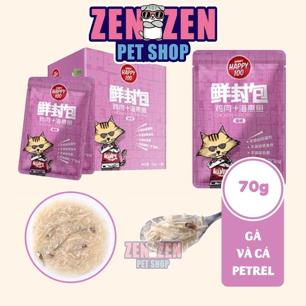 Pate Wanpy Happy 100 cho mèo - 6 vị - gói 70g