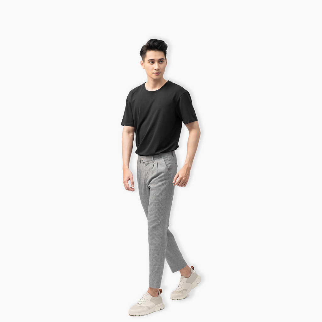 FREE SHIP Áo Thun nam cao cấp GUZADO [GTS01], Áo Phông Cotton Thấm Hút Cực Tốt, Co Giãn Thoải Mái, Mẫu Hot 2021