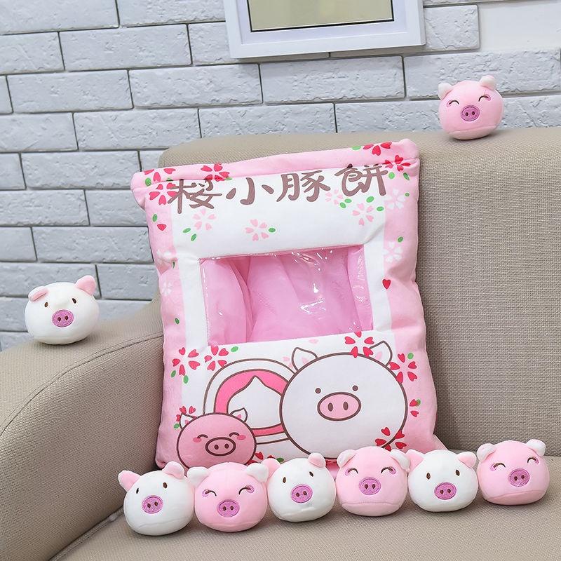 Gối nhồi bông hình mèo dễ thương phong cách Nhật Bản