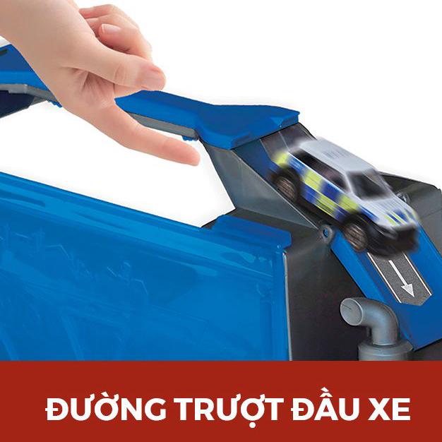 Bộ Đồ Chơi Mô Hình Xe Tải Cảnh Sát Nhiều Ngăn Có Tích Hợp Đường Trượt - Vecto VT112