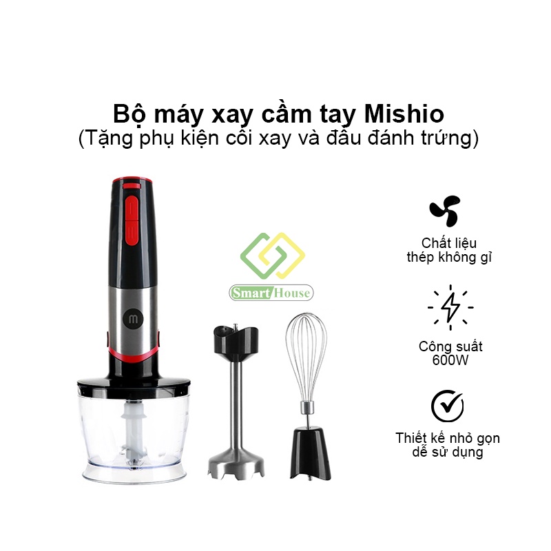 Máy xay đa năng cầm tay PERFEKT 600 W Dung tích 0.5 Lít