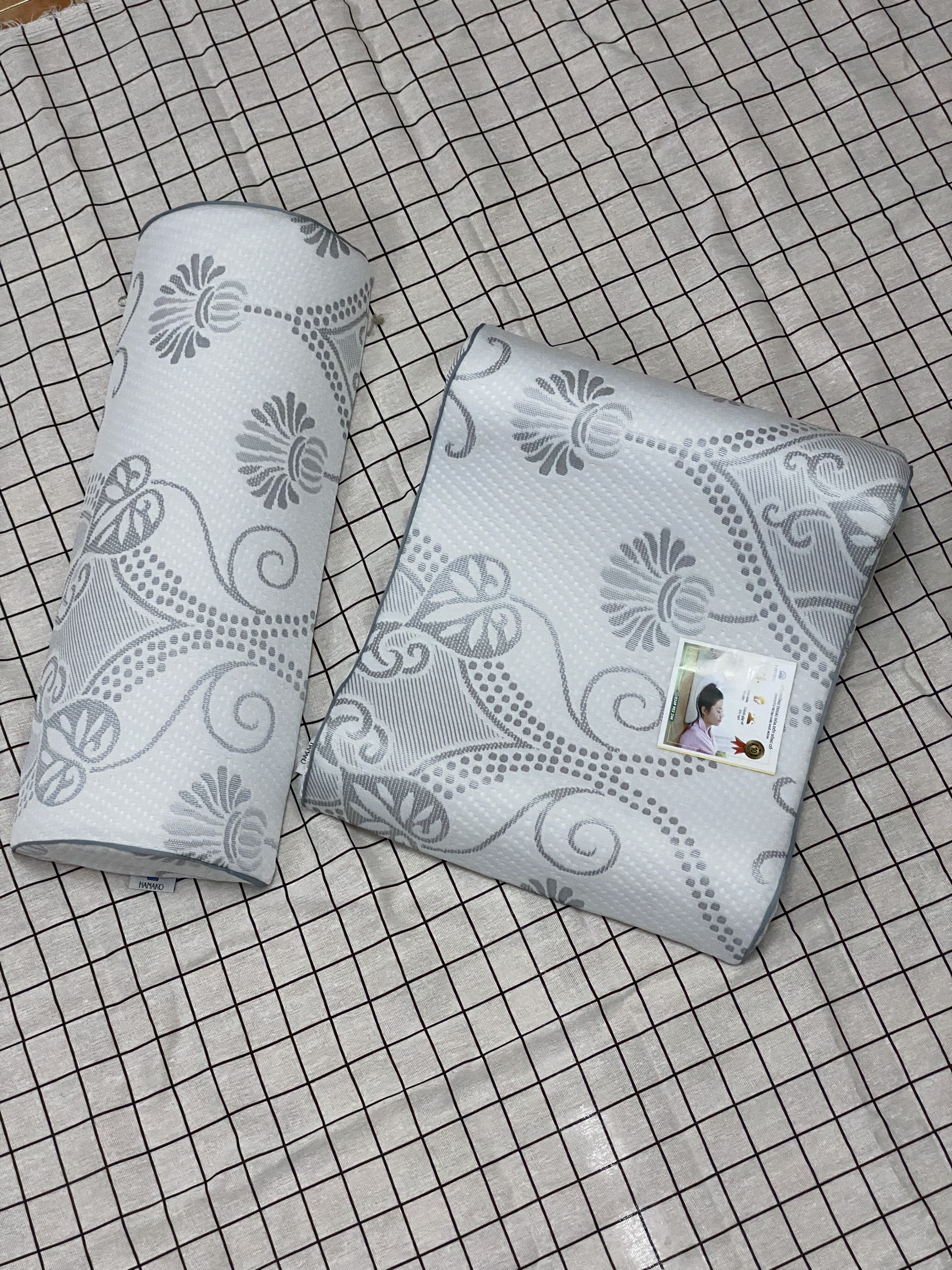 COMBO gối kê chống thoái hóa đốt sống cổ và gối kê lưng chống thoát vị đĩa đệm CHÍNH HÃNG - BẢO HÀNH 12 tháng