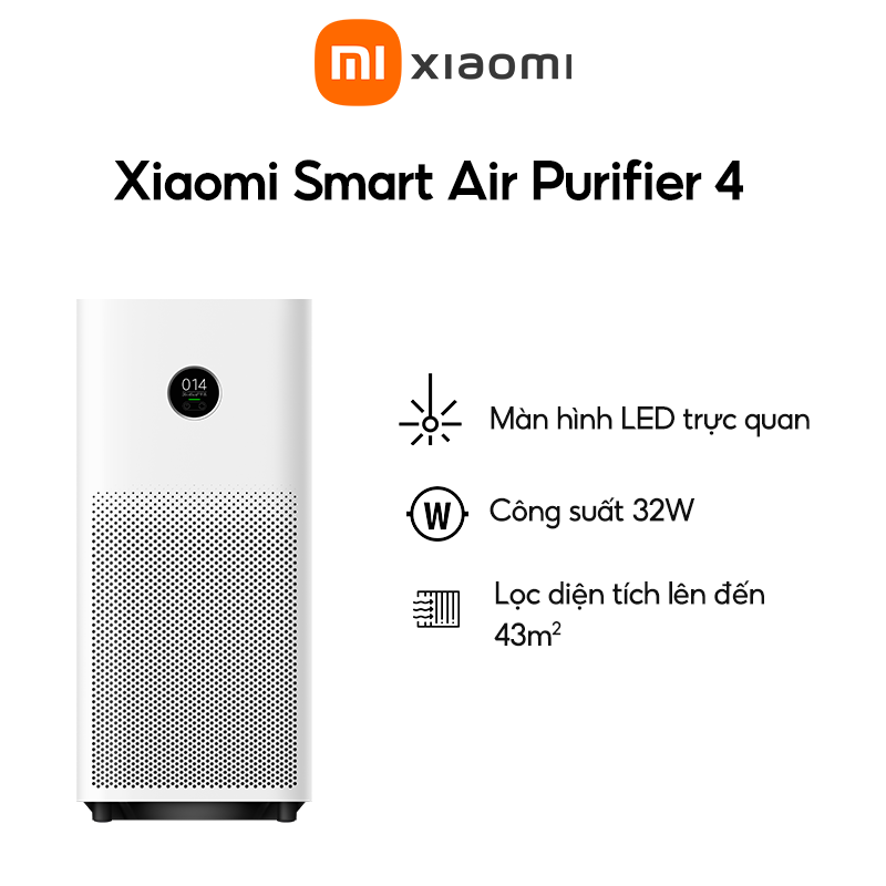 Máy lọc không khí Xiaomi Mi Air Purifier 4 |hàng chính hãng