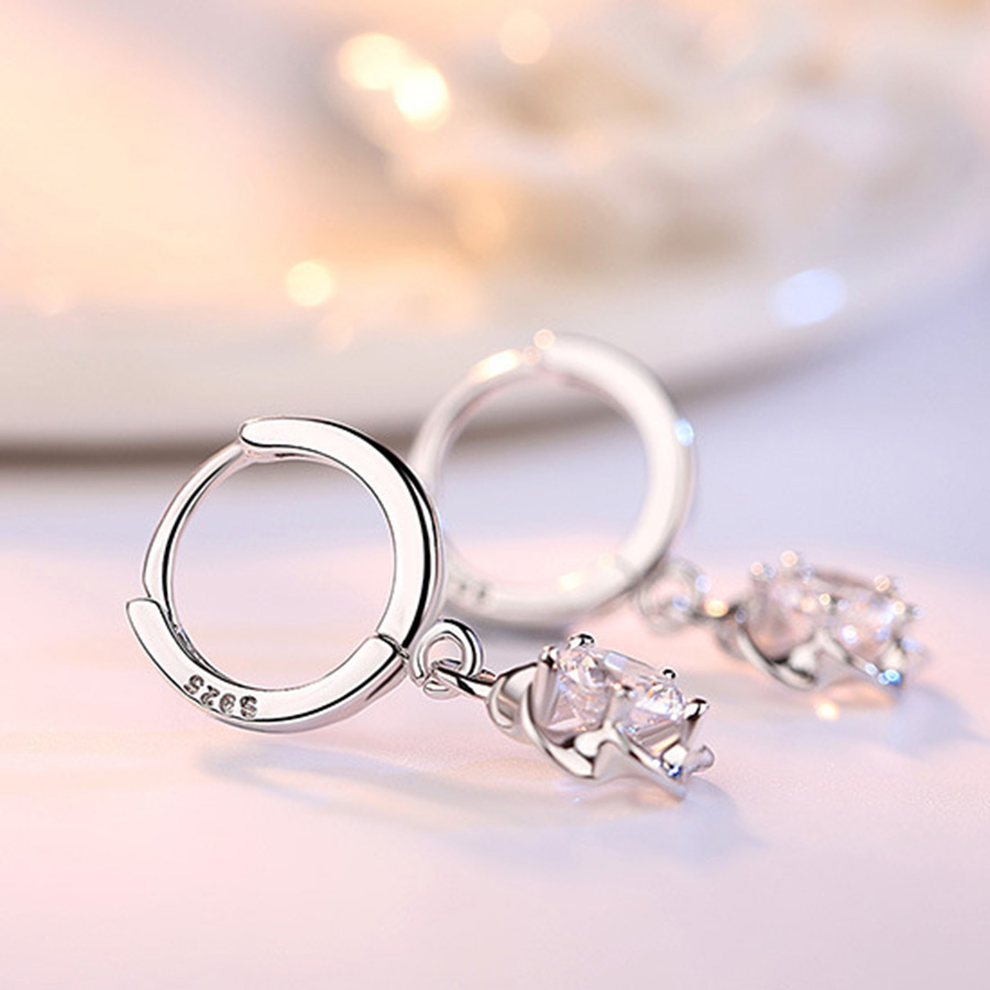 Bông tai Nữ J8899 Hoa mẫu đơn sang Trọng quý Phái