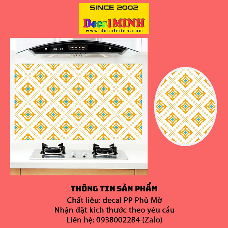 Decal Gạch Bông Dán Bếp, Dán Tường decal Minh  - 452108584