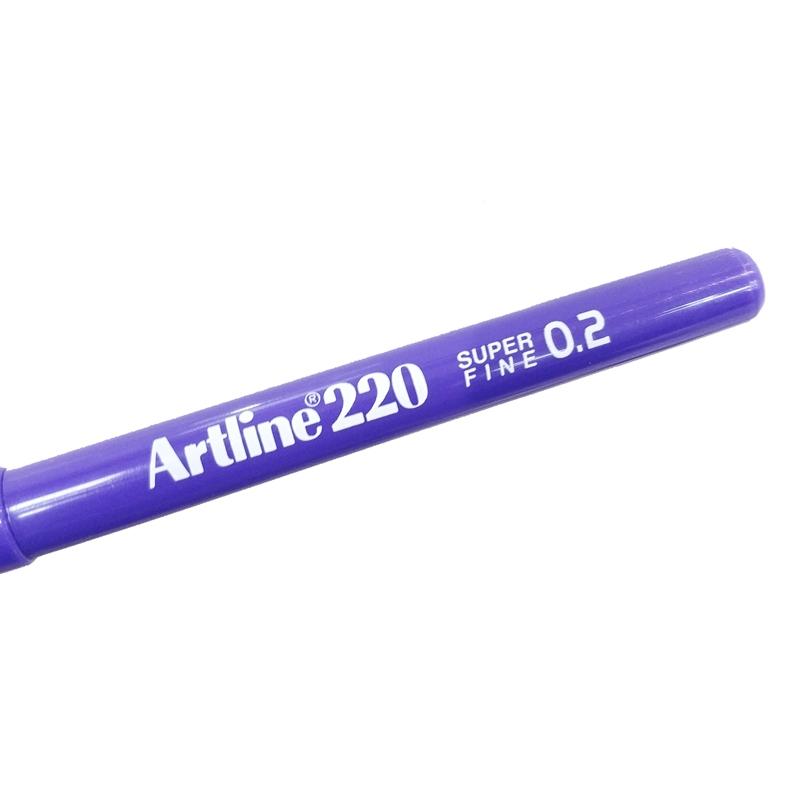 Bút Vẽ Kỹ Thuật 0.2 mm - Artline EK-220-PUR - Màu Tím