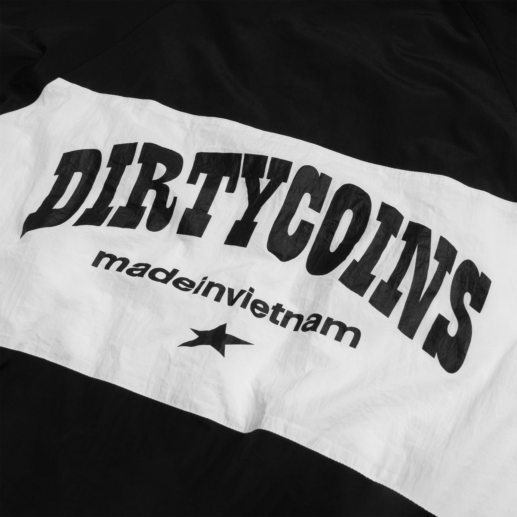 Áo Khoác DirtyCoins OG Logo Windbreaker Jacket - Black/White