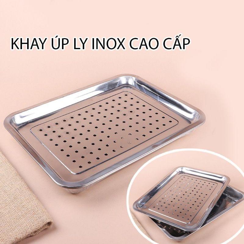 Úp ly inox 304, khay úp ly - làm từ inox cao cấp không rỉ