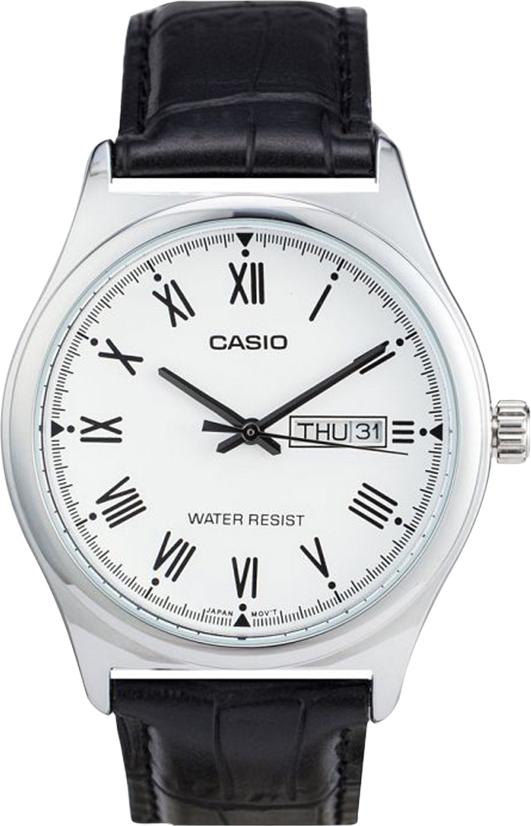 Đồng Hồ Nam Dây Da Casio MTP-V006L-7BUDF (38mm) - Đen