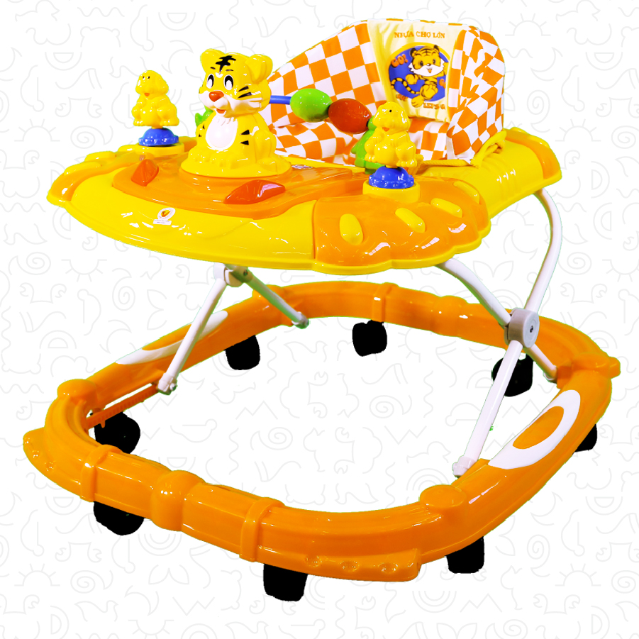 Xe Tập Đi Nhựa Chợ Lớn L4 Con Hổ Dành Cho Bé Từ 6 - 12 Tháng - M1637B-XTĐ