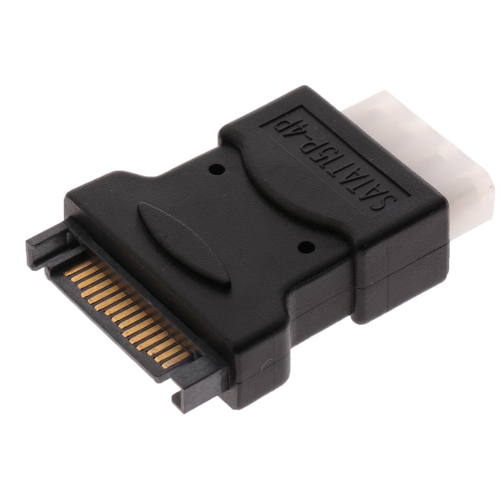4 Pin PC IDE Female To 15 Pin SATA Male Power Adapter Convertor Connector