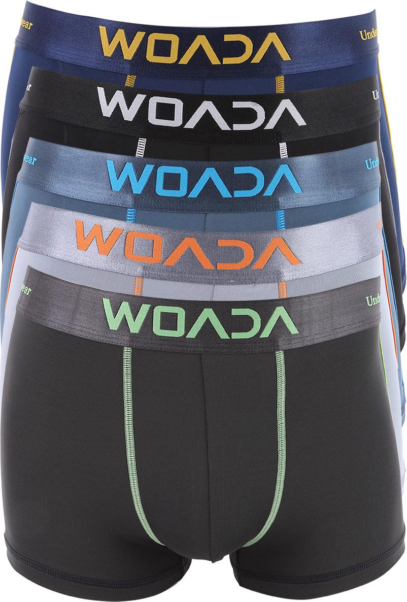 Bộ 5 Quần Boxer Nam Woada Thun Lạnh 4 Chiều LK115 - Màu Ngẫu Nhiên