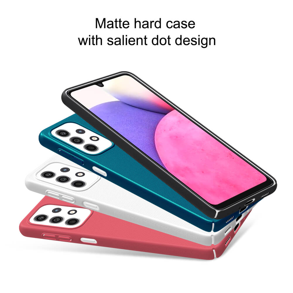Ốp lưng sần chống sốc cho Samsung Galaxy A33 5G mặt lưng nhám hiệu Nillkin Super Frosted Shield - hàng nhập khẩu