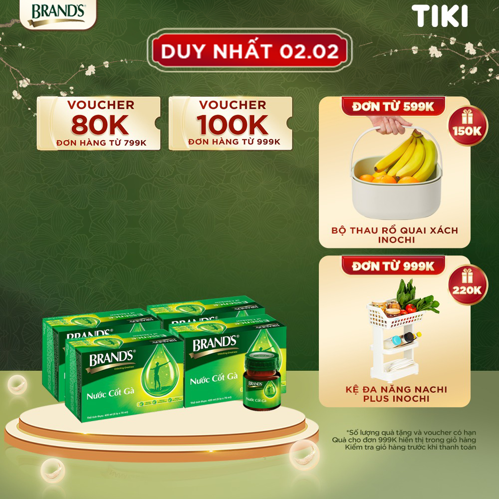 Combo 4 Nước cốt gà BRAND'S Vị Truyền Thống